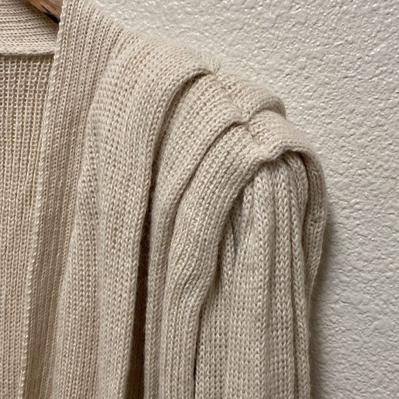 Vintage Yana Alpaca Pleated Cardigan XL - Picture 3 of 7